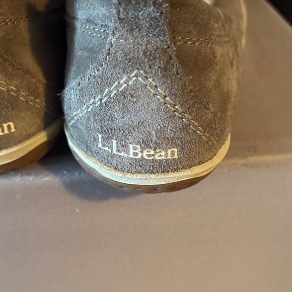 L.L. Bean Women's Tan Suede Slippers - Picture 5 of 10